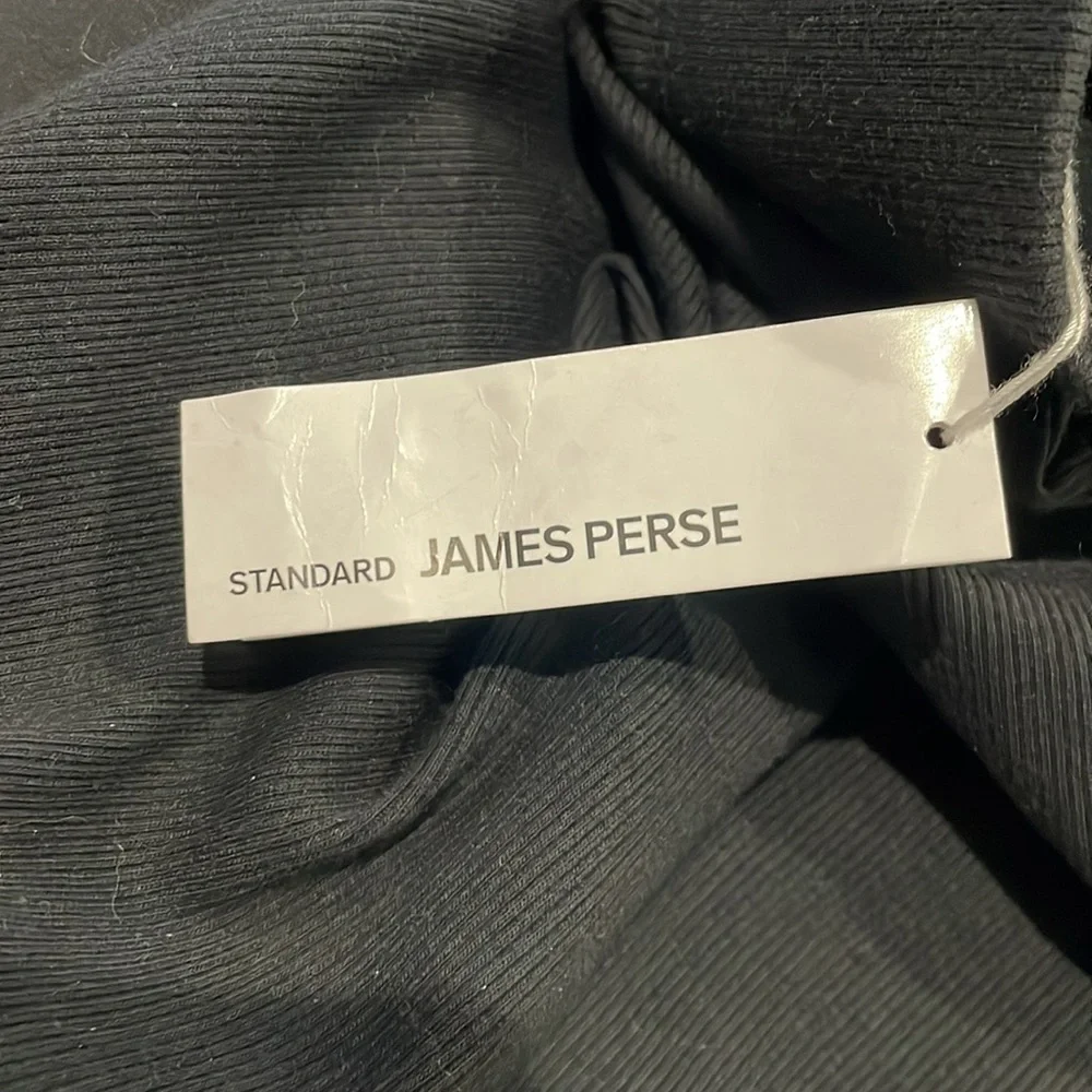 NWT James Perse Rib Midi Pencil Skirt in Black Sz 1 Small‎ $150
